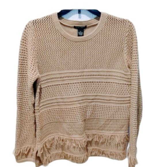 Chelsea and Theodore sweater tan with frin… - Picture 1 of 6